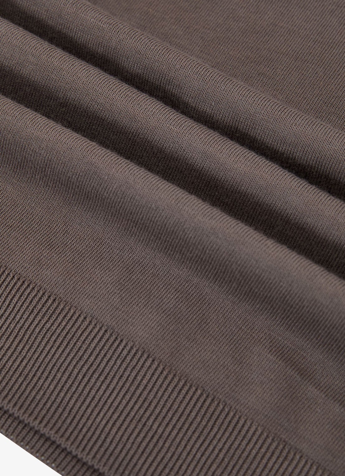 Reiss Chad modern fit T-shirt met ronde hals - detail 3 mouse brown / bruin