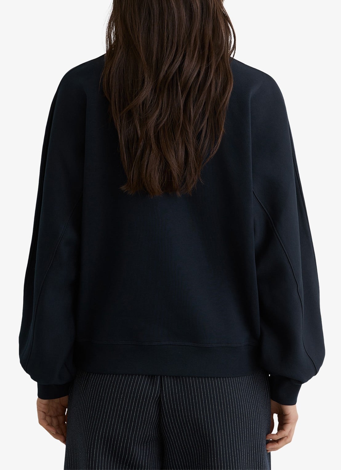 Reiss Charlie sweater met ronde hals - achterkant 5 donkerblauw