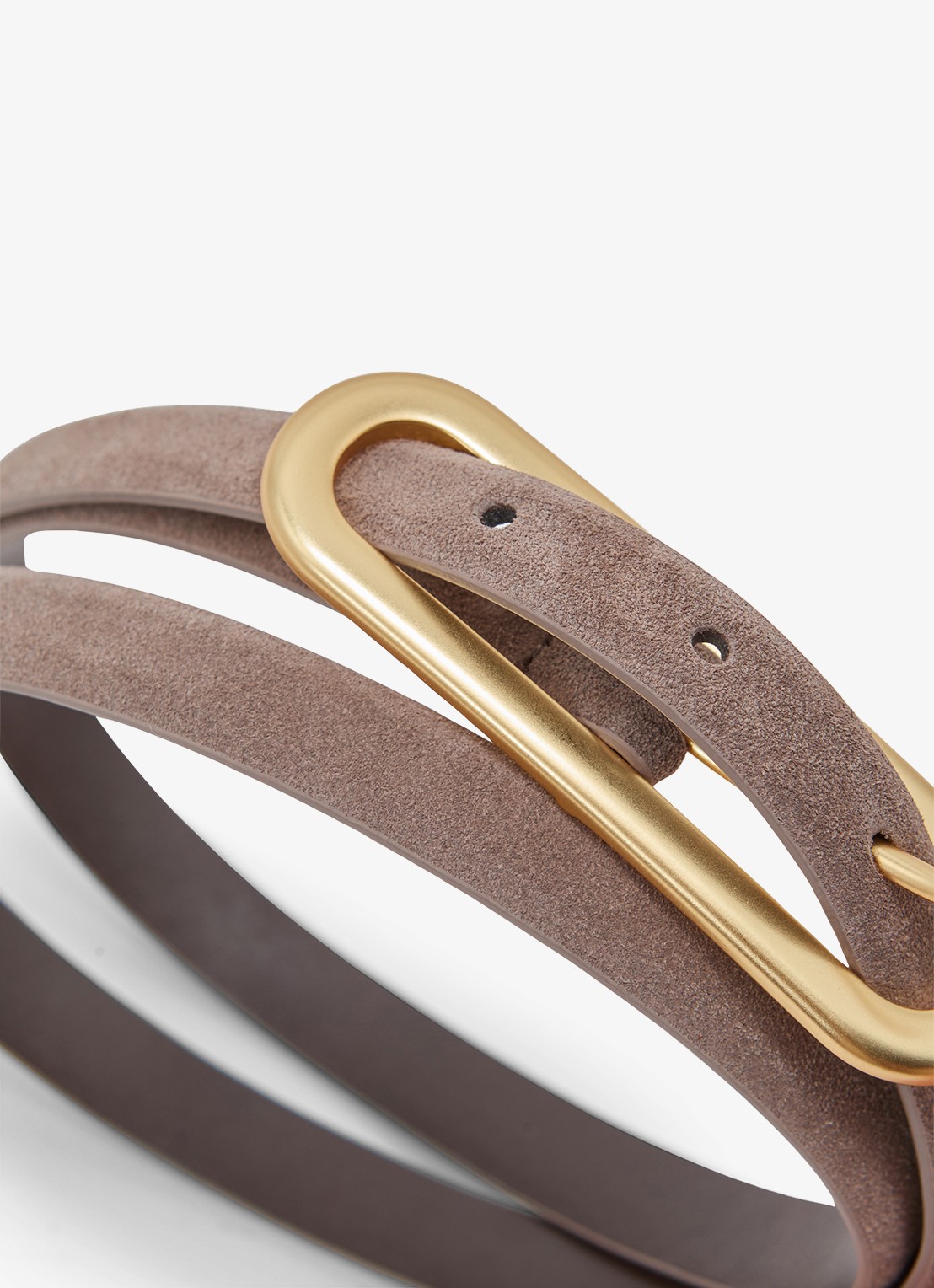 Reiss Chaya riem van suède  - detail 4 bruin