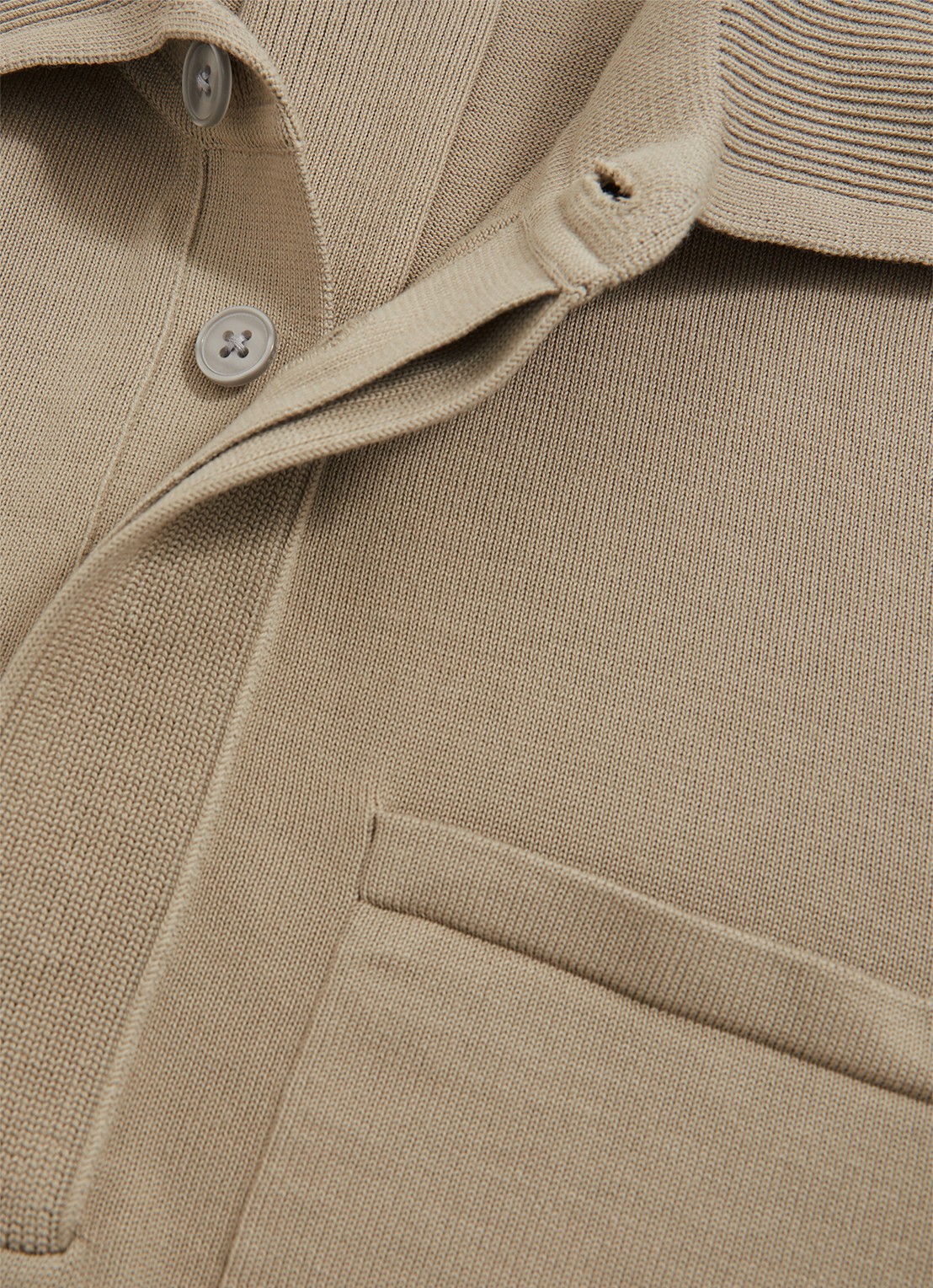 Reiss Clinton regular fit polo met borstzak - detail 2 lichtgroen