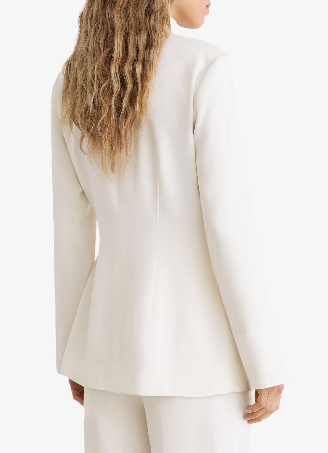 Reiss Clover blazer met gestrikt detail - achterkant 8 wit
