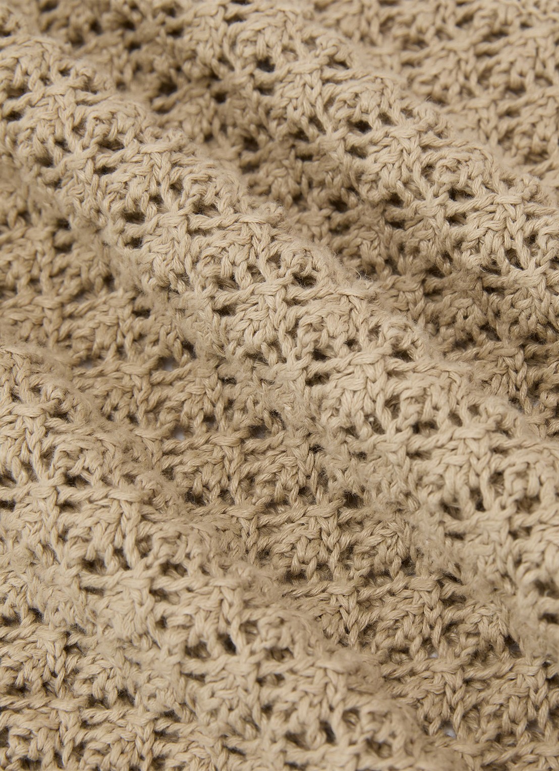 Reiss Colette grofgebreide top van linnen - detail 7 khaki