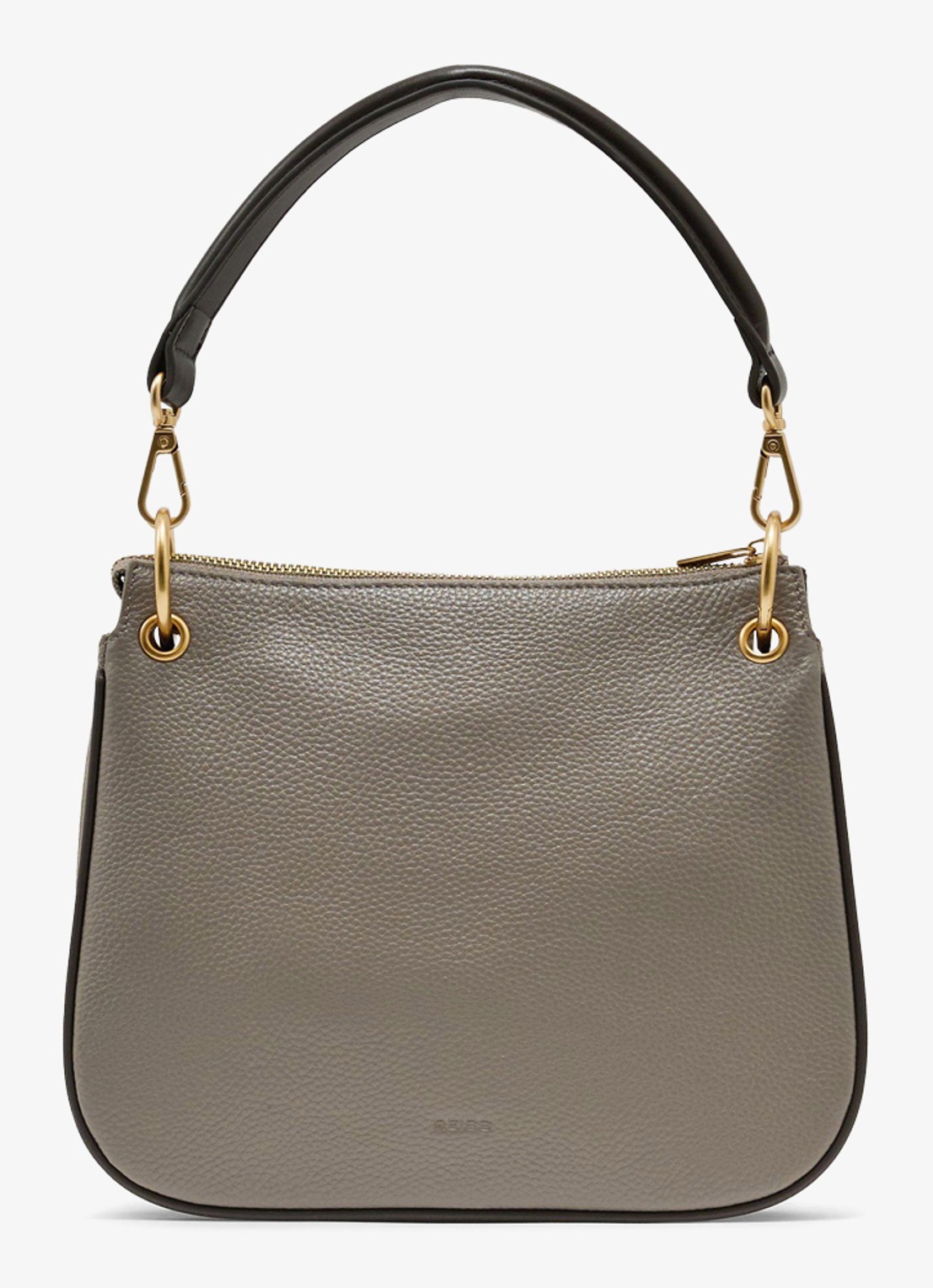 Reiss Colette schoudertas van leer - achterkant 7 taupe