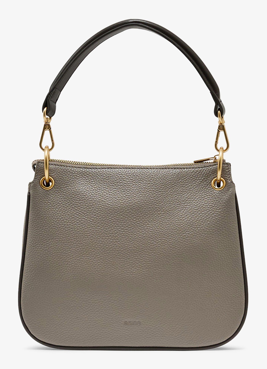 Reiss Colette schoudertas van leer - detail 4 taupe