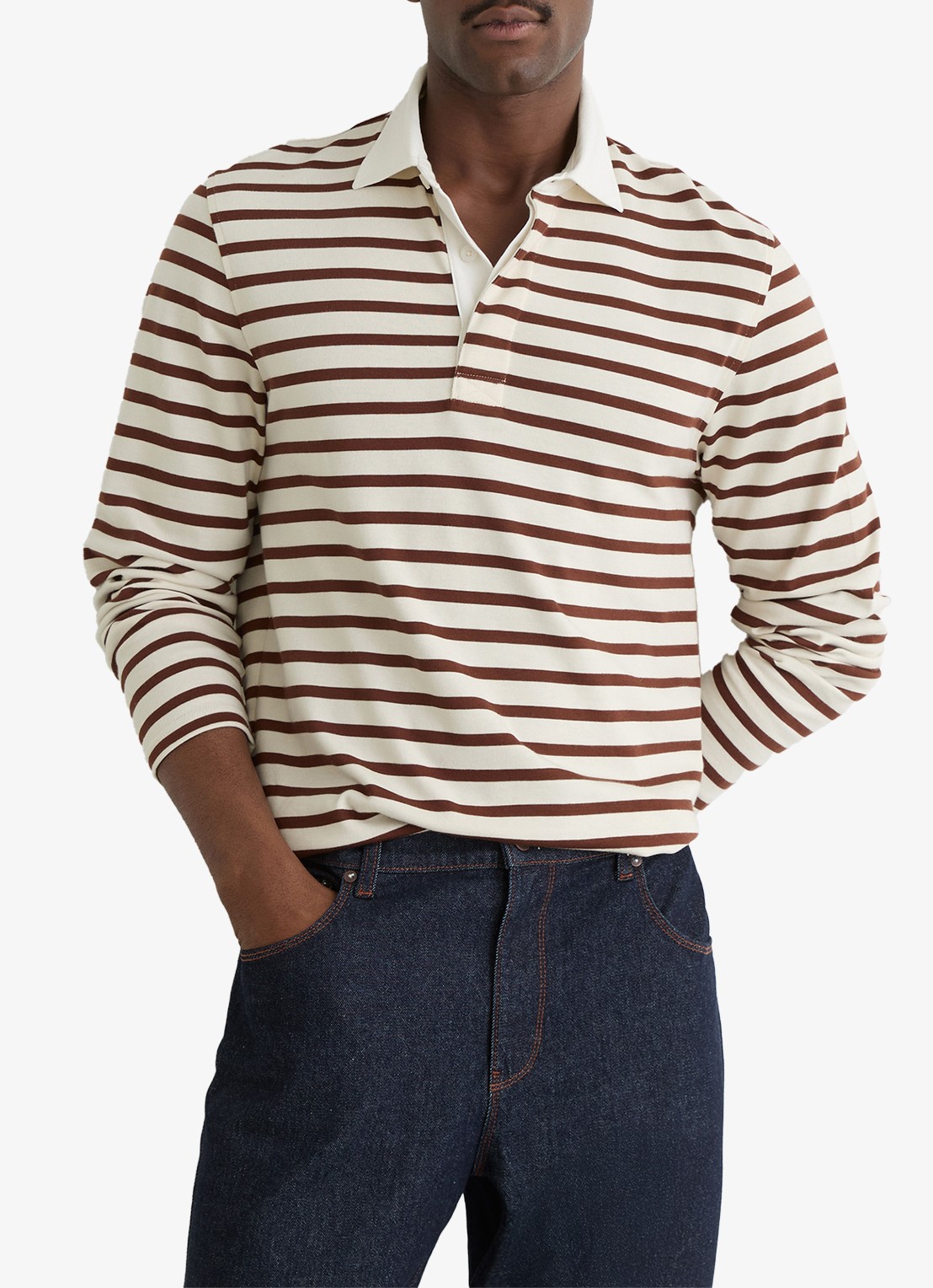 Reiss Conners regular fit polo met streepprint - detail 3 multicolor