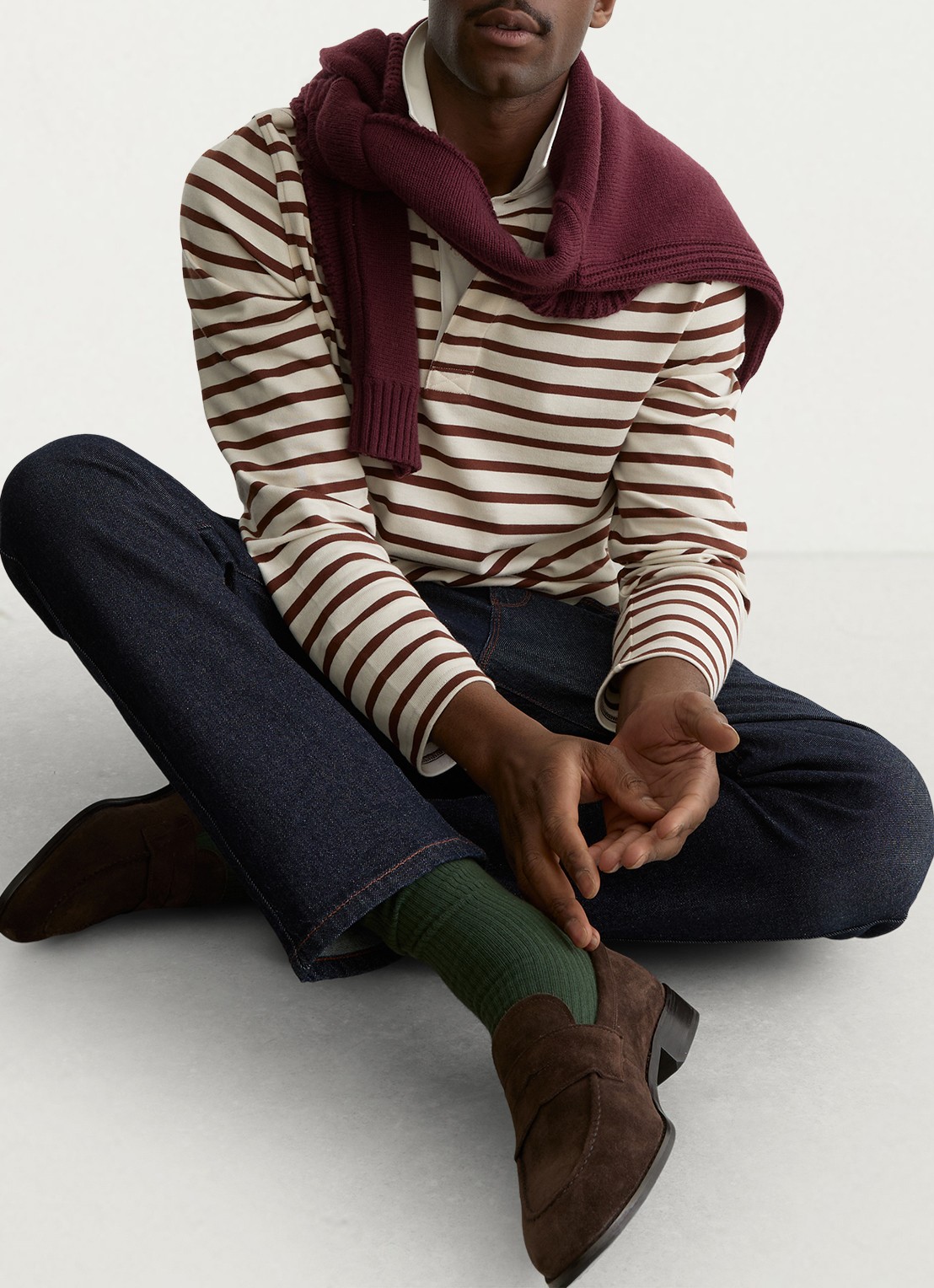 Reiss Conners regular fit polo met streepprint - detail 5 multicolor