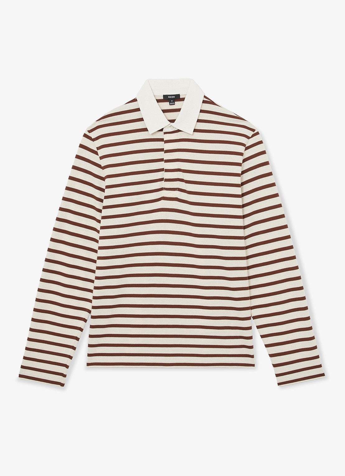 Reiss Conners regular fit polo met streepprint - voorkant multicolor