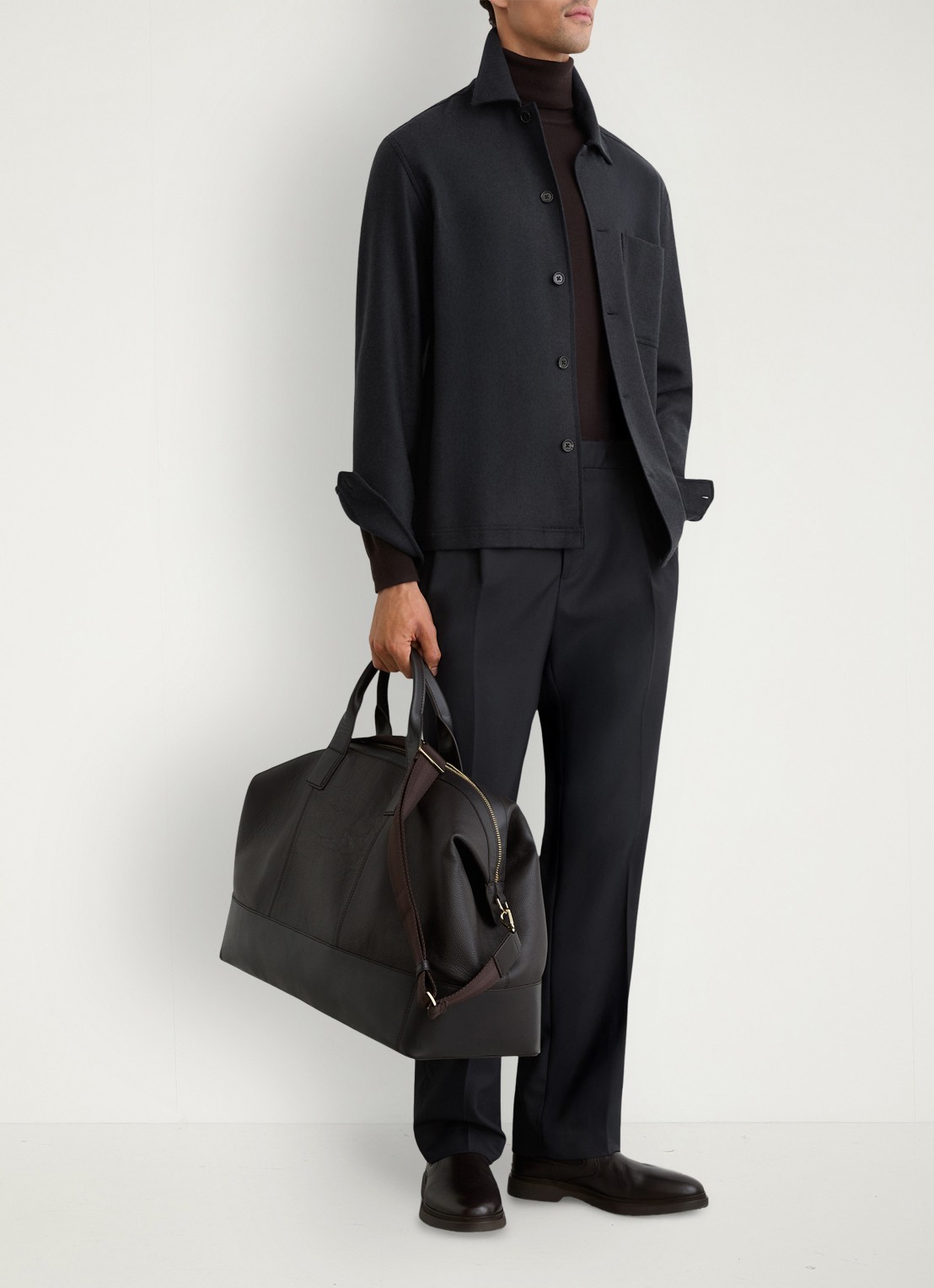 Reiss Cooper overshirt  met borstzak - detail 7 donkerblauw