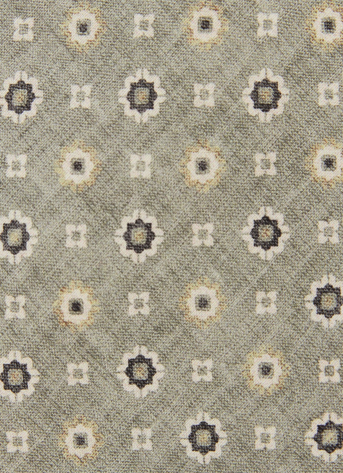 Reiss Cosimo stropdas van zijde met print - detail 4 lindegroen