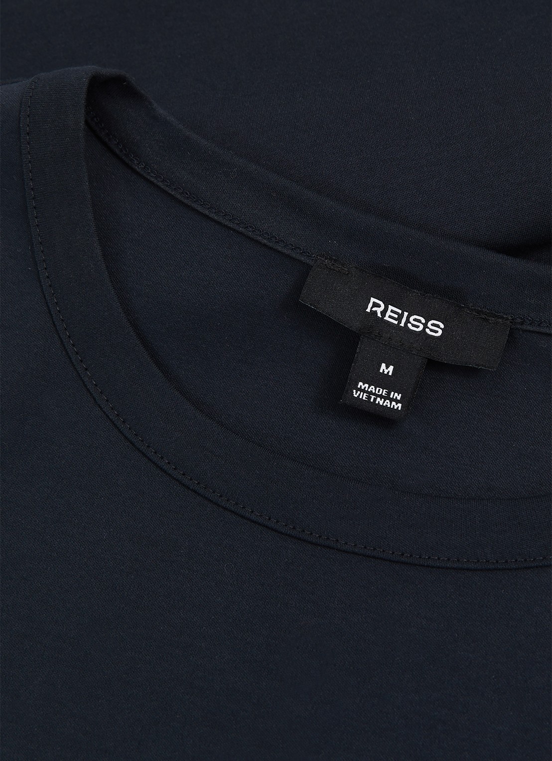 Reiss Count T-shirt met stretch - detail 5 donkerblauw