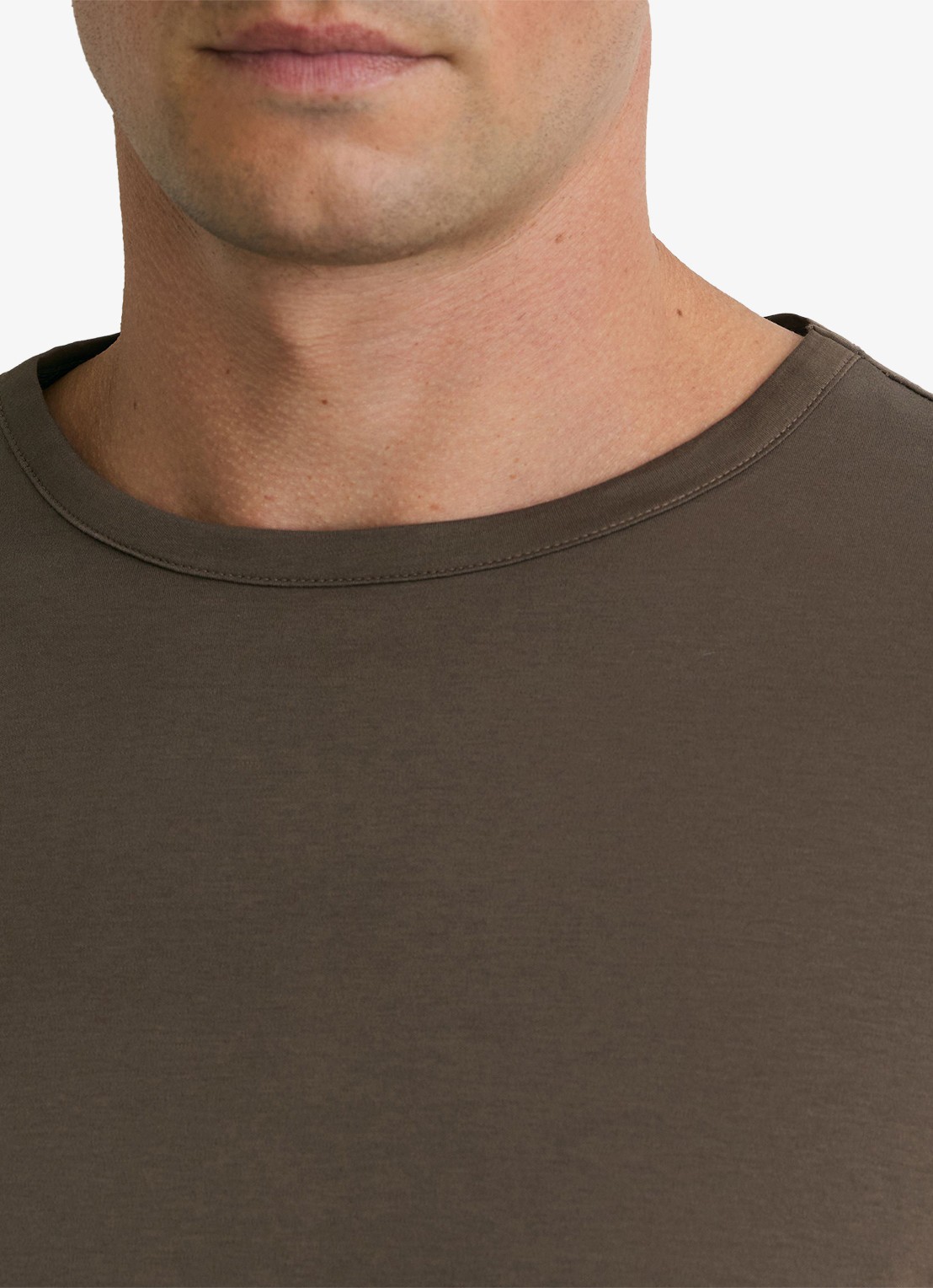 Reiss Count T-shirt met stretch - detail 2 taupe