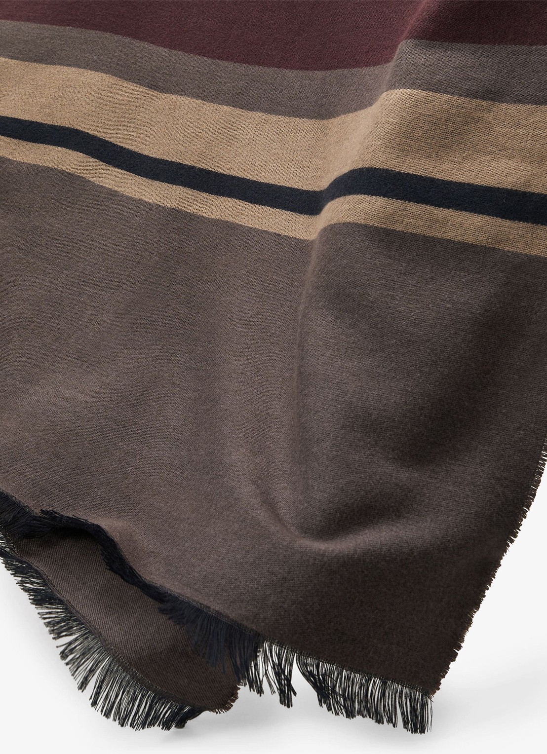 Reiss Cynthia sjaal met streepprint - detail 4 grijs