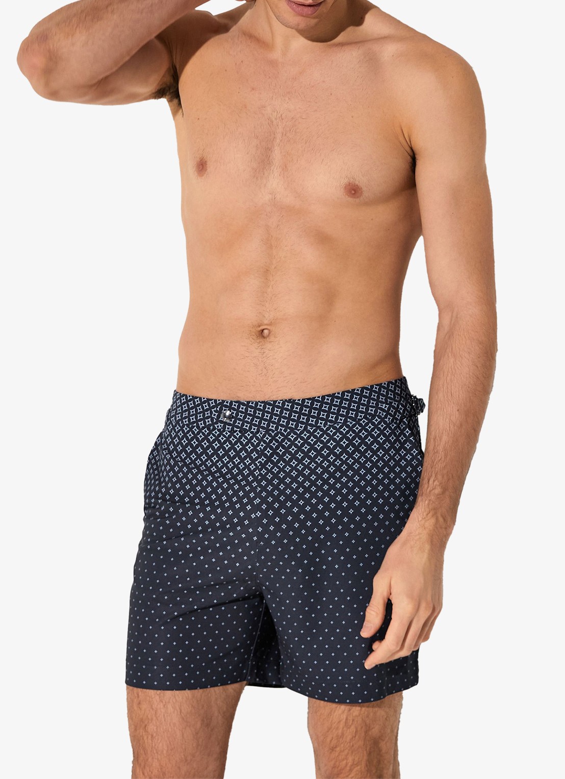 Reiss Darli zwemshort met print - detail 2 donkerblauw