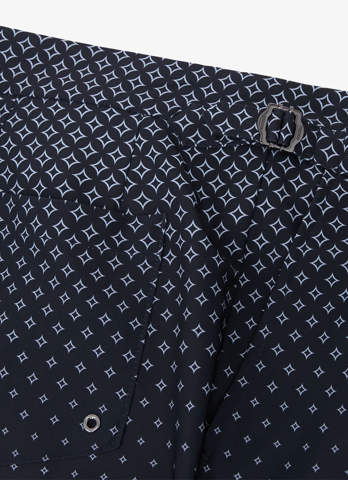 Reiss Darli zwemshort met print - detail 3 donkerblauw