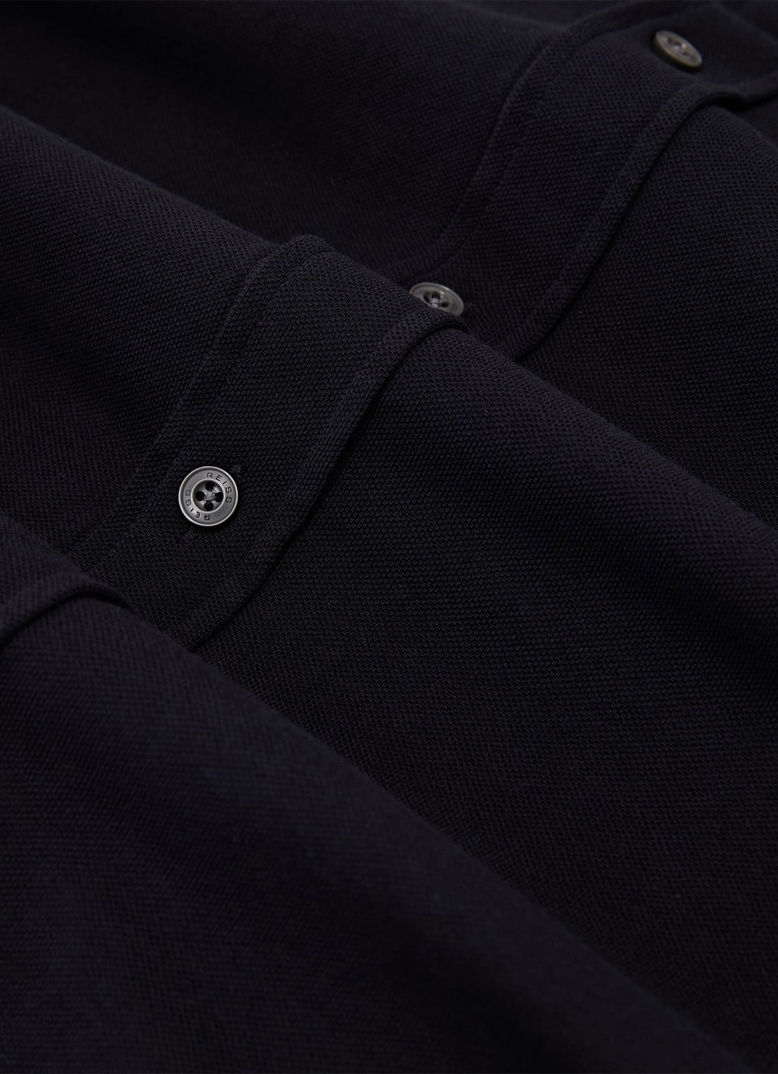 Reiss Dasilva regular fit overhemd - detail 2 donkerblauw