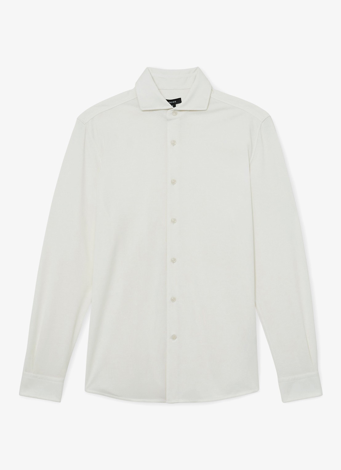 Reiss Davaro overhemd met stretch - voorkant 5 white / wit