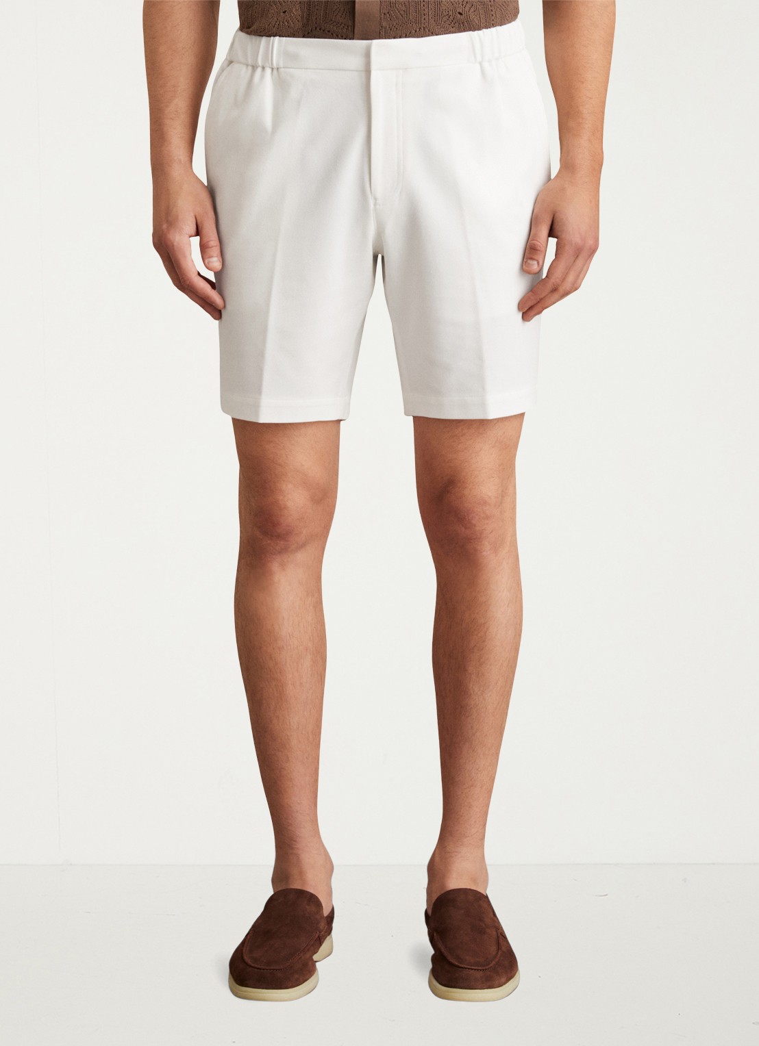 Reiss Deck straight fit korte broek met steekzakken - detail 4 wit