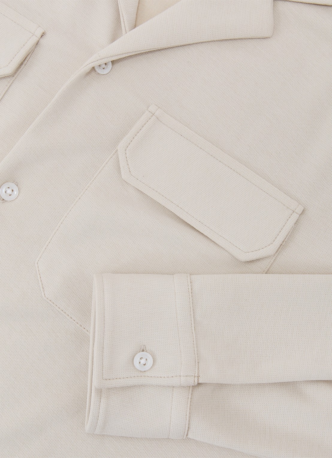 Reiss Delmer jack met borstzakken - detail 2 creme