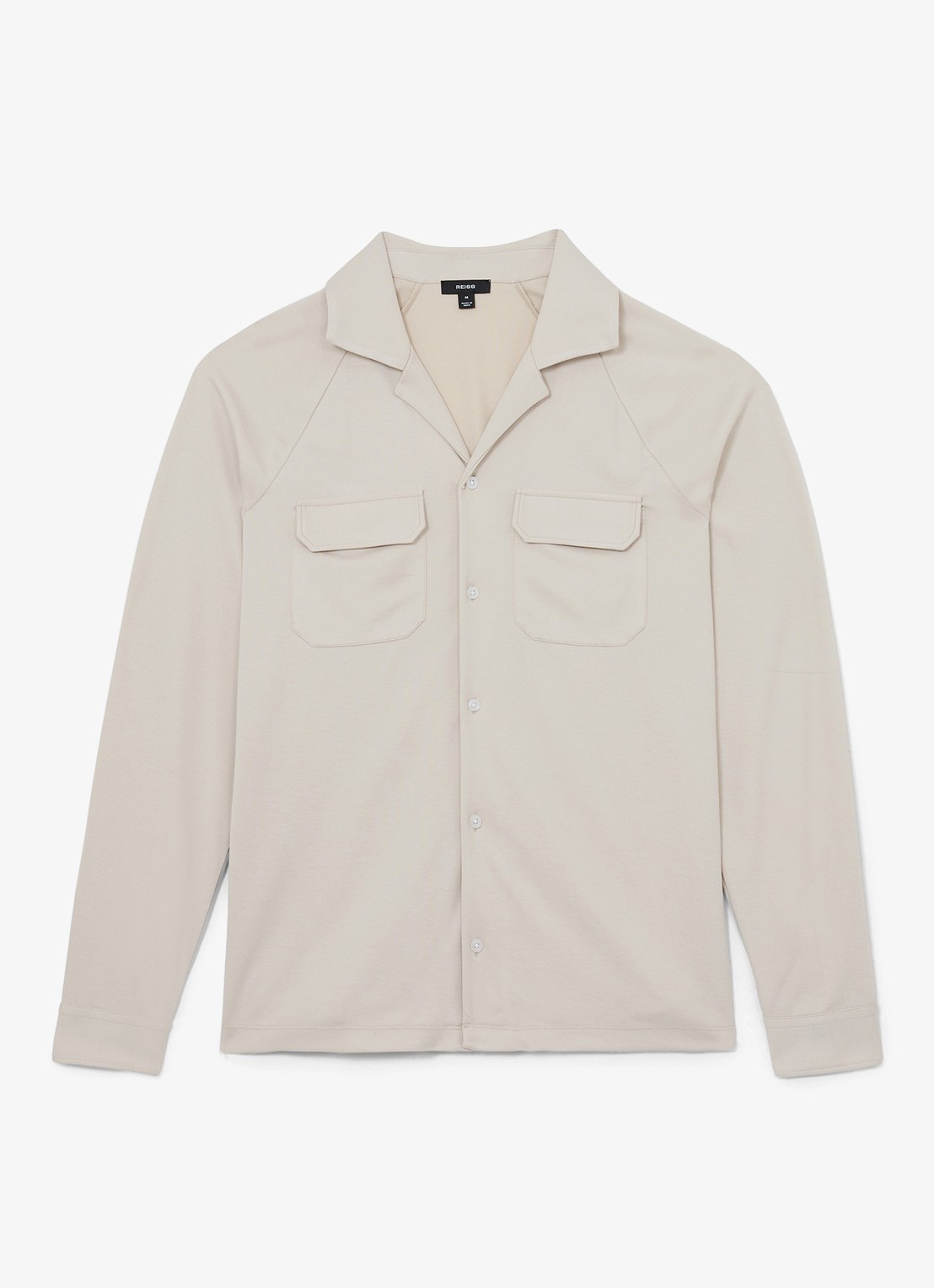 Reiss Delmer jack met borstzakken - voorkant 3 creme