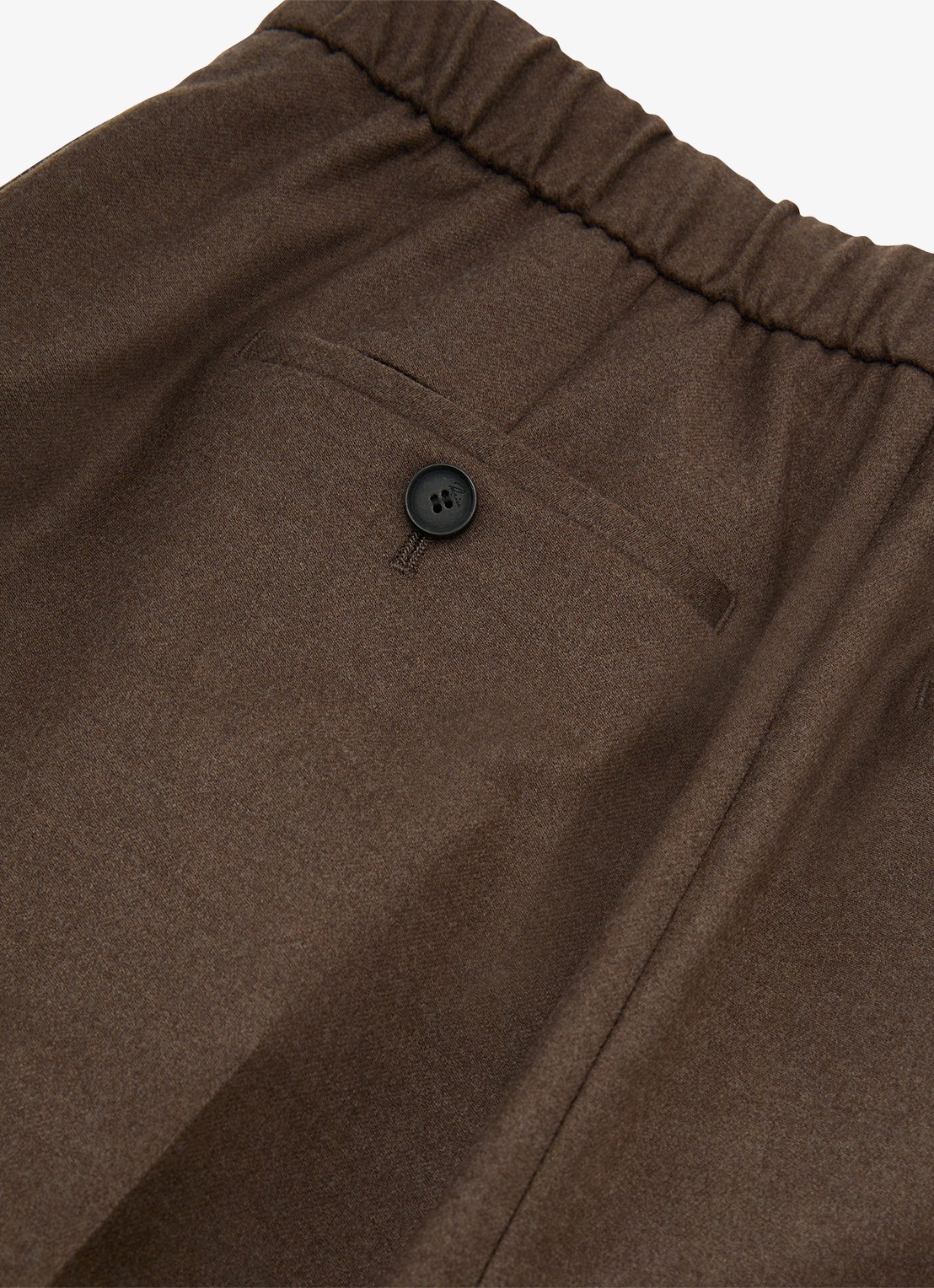 Reiss Derby high waist wide fit pantalon met trekkoord - detail 7 bruin