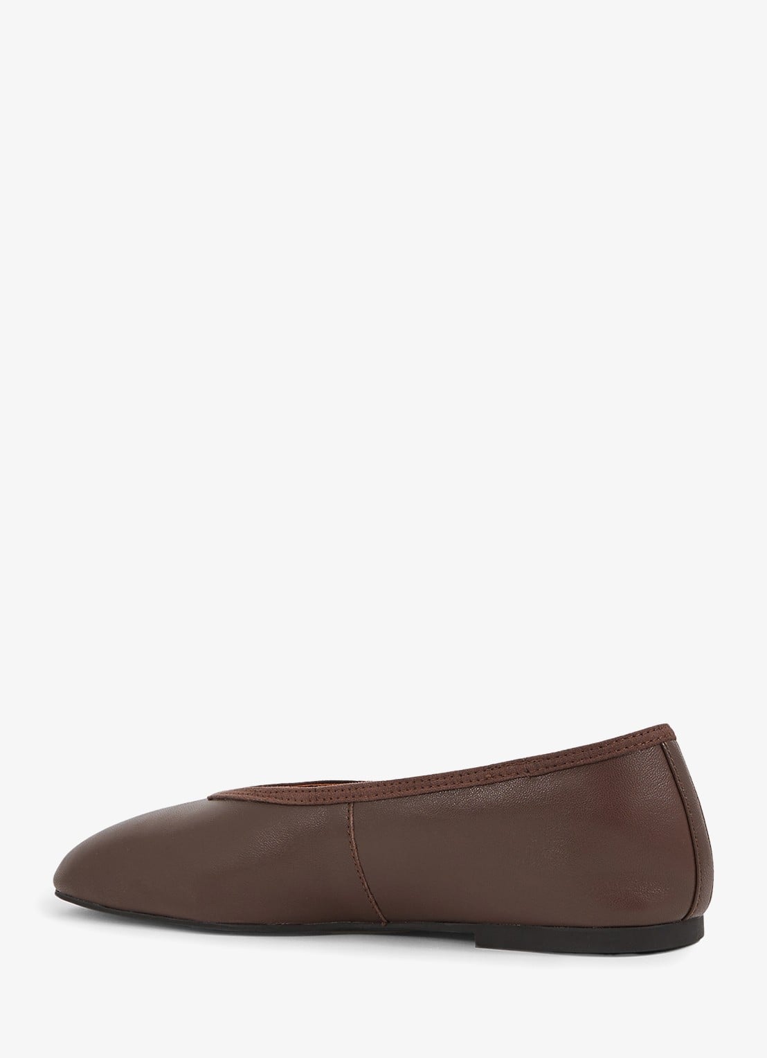 Reiss Dina ballerina van leer - detail 4 bruin