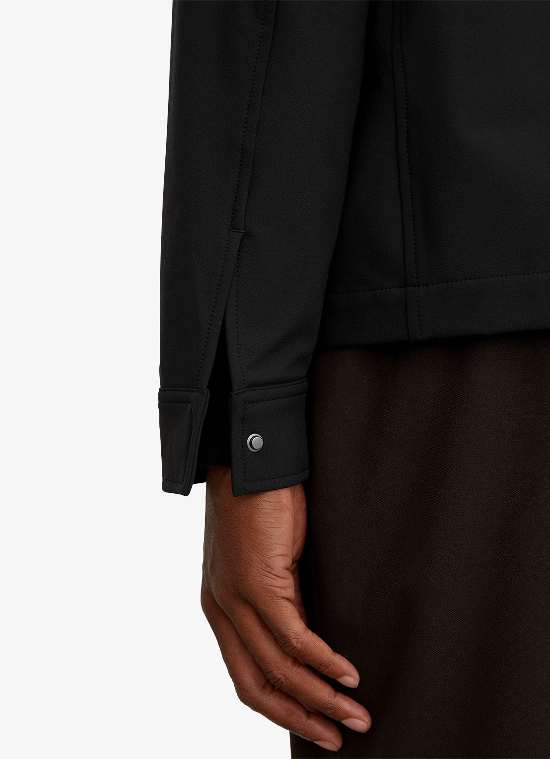 Reiss Divide regular fit overshirt met borstzak - detail 3 black / zwart
