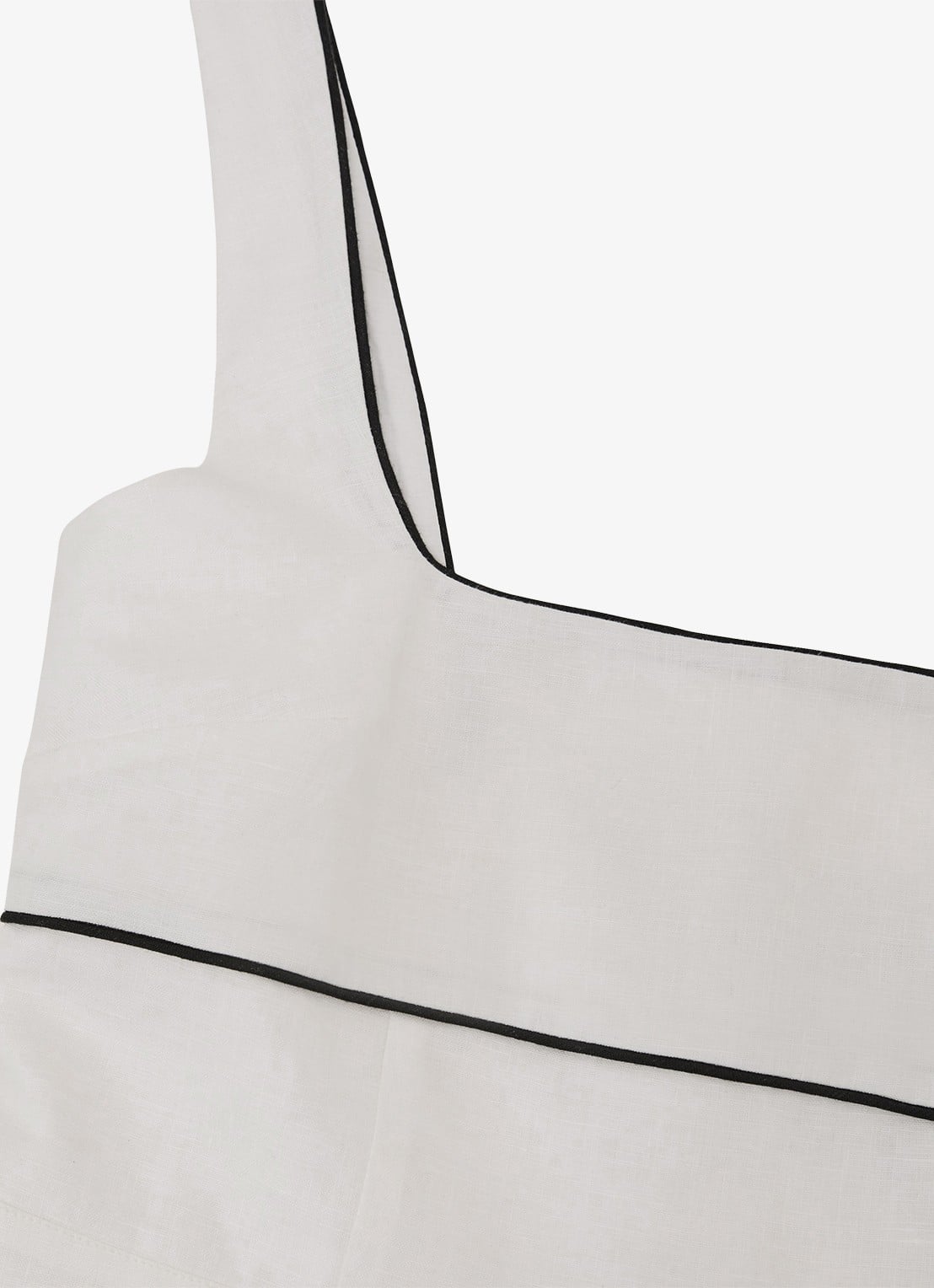 Reiss Dorethea midi A-lijn jurk van linnen - detail 6 wit