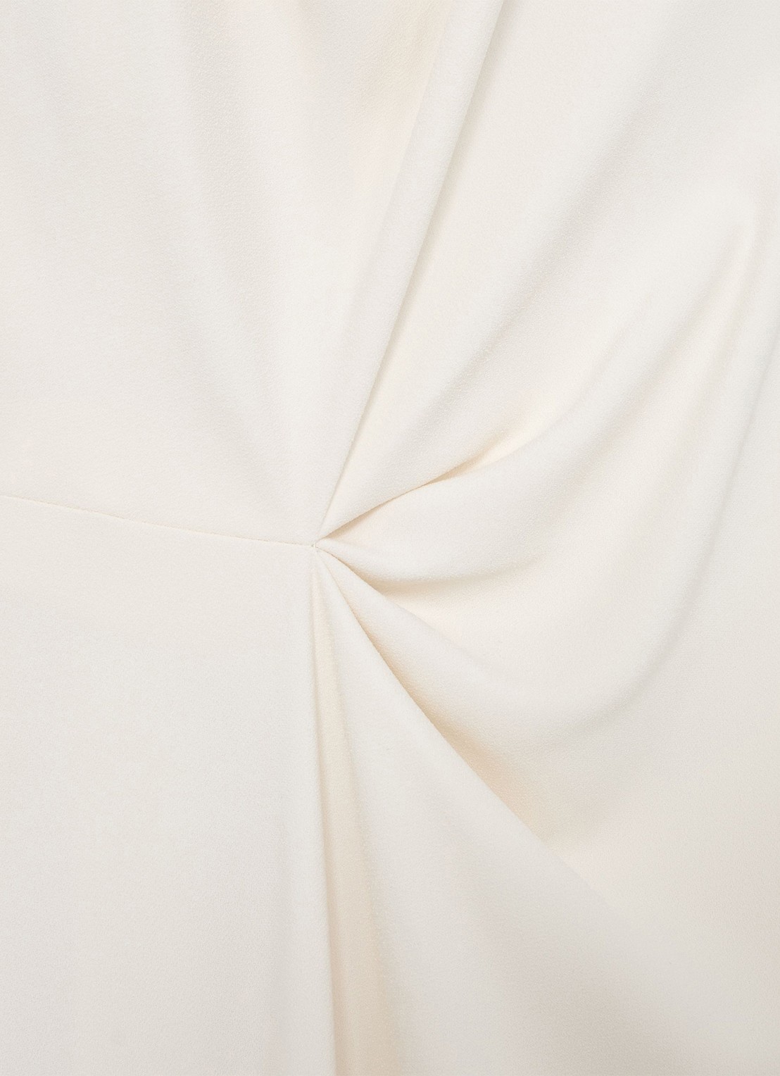Reiss Dorota midi jurk met watervalhals - detail 6 wit