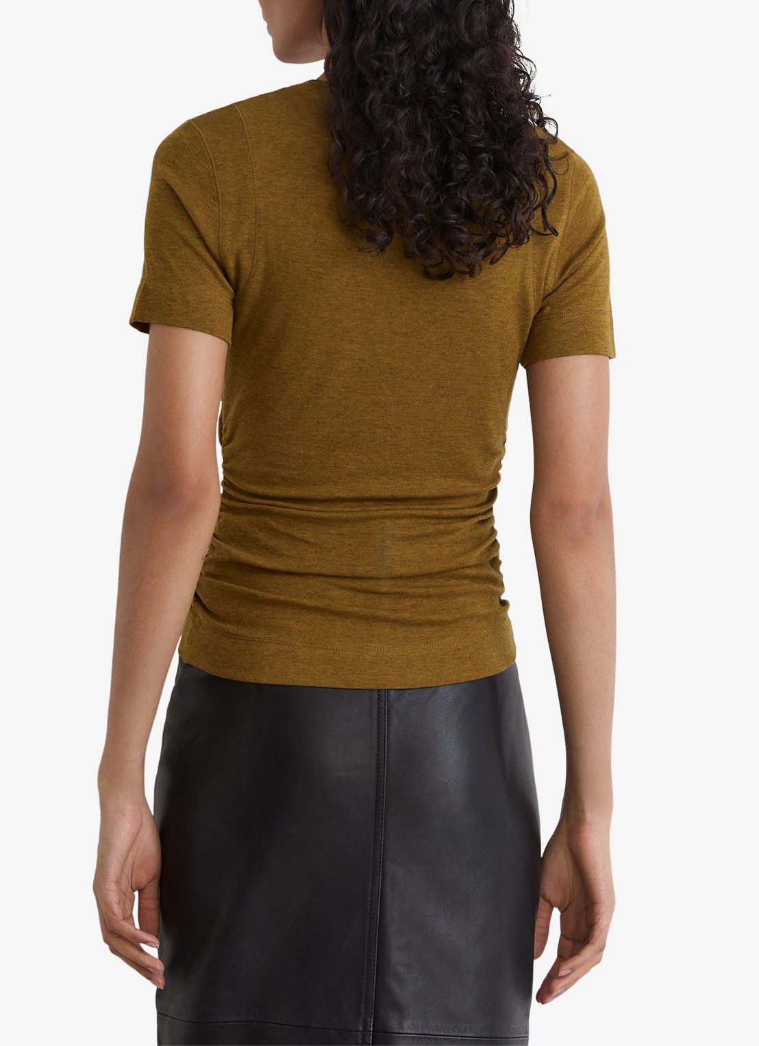 Reiss Dotty T-shirt met gemêleerd dessin - achterkant groen