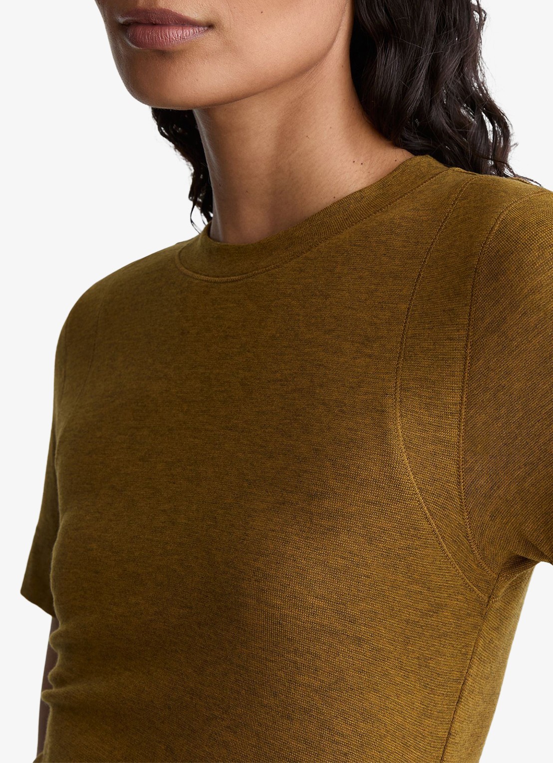 Reiss Dotty T-shirt met gemêleerd dessin - detail 2 groen