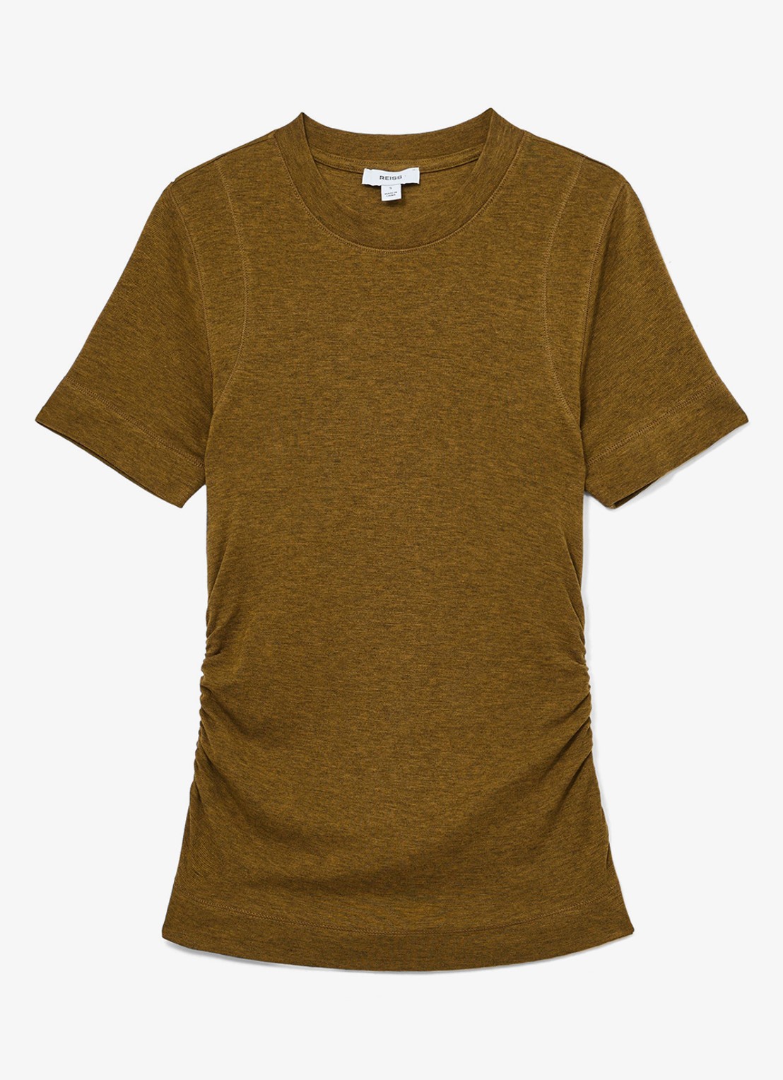 Reiss Dotty T-shirt met gemêleerd dessin - voorkant 5 groen