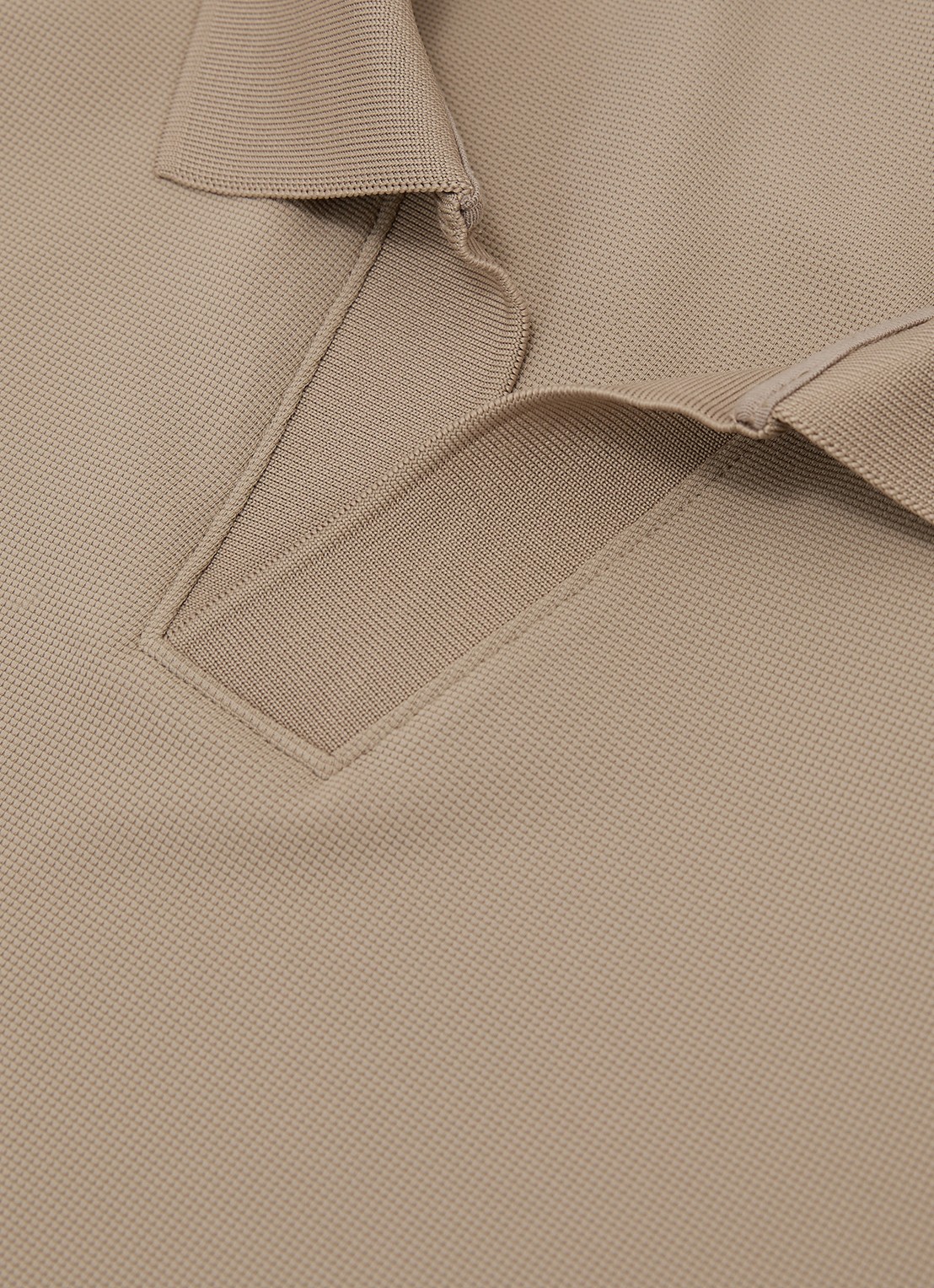 Reiss DOVER polo met structuur - detail 6 beige