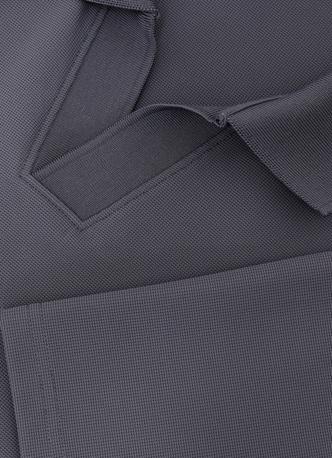 Reiss DOVER polo met structuur - detail 3 blauw