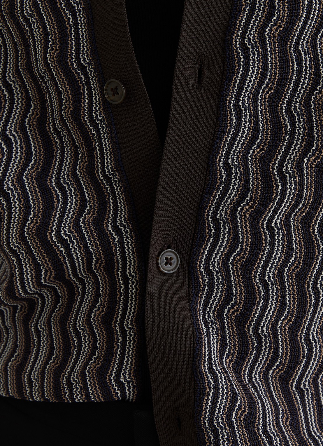 Reiss Drake regular fit overhemd met structuur - detail 6 brown / bruin