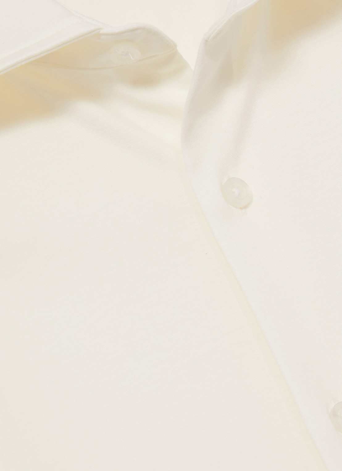 Reiss Duke slim fit overhemd van jersey - detail 5 creme