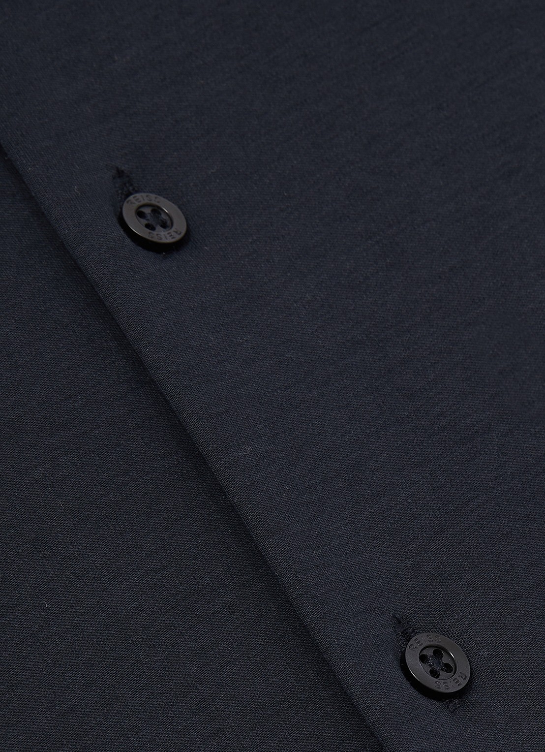 Reiss Duke slim fit overhemd van jersey - detail 4 donkerblauw