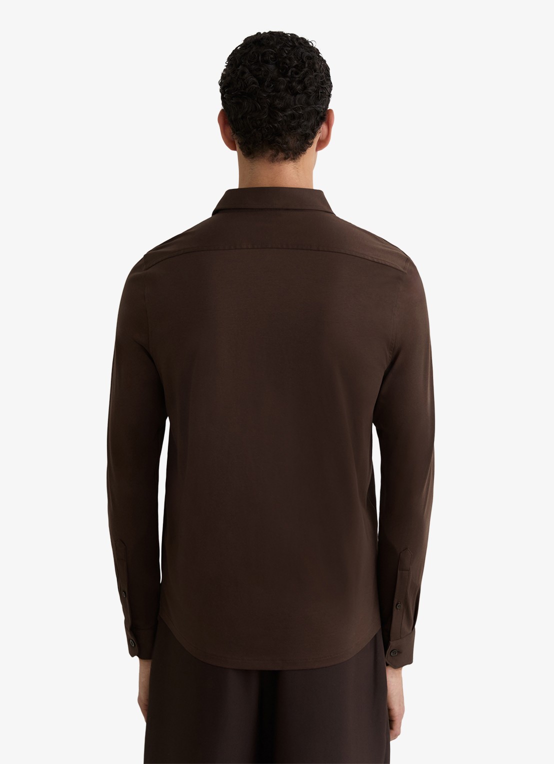 Reiss Duke slim fit overhemd - achterkant 3 brown / bruin