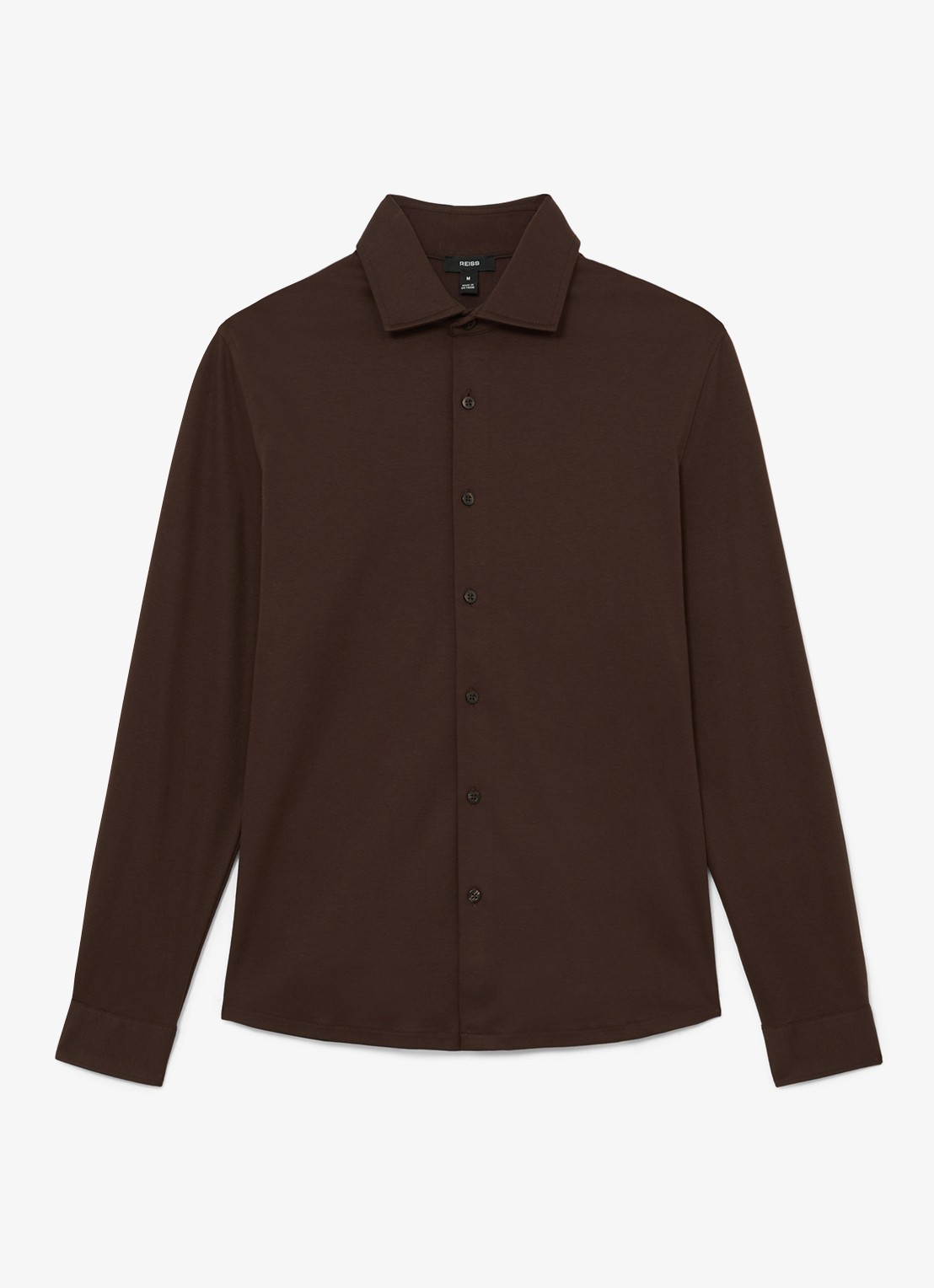 Reiss Duke slim fit overhemd - voorkant brown / bruin