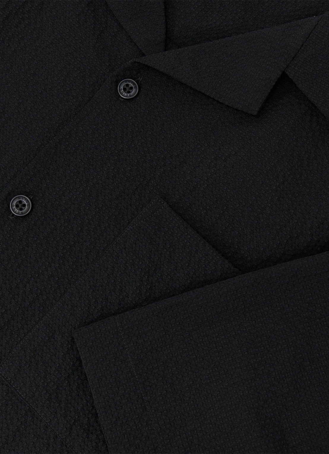 Reiss Eclipse regular fit overhemd met borstzak - detail 5 black / zwart
