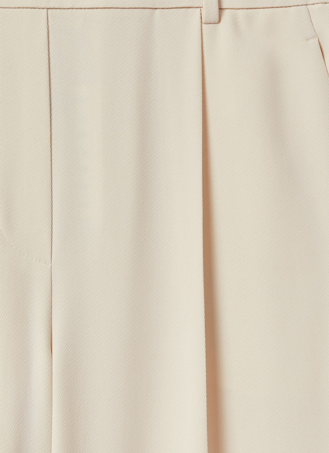 Reiss Eden high waist wide fit pantalon met steekzakken - detail 5 creme