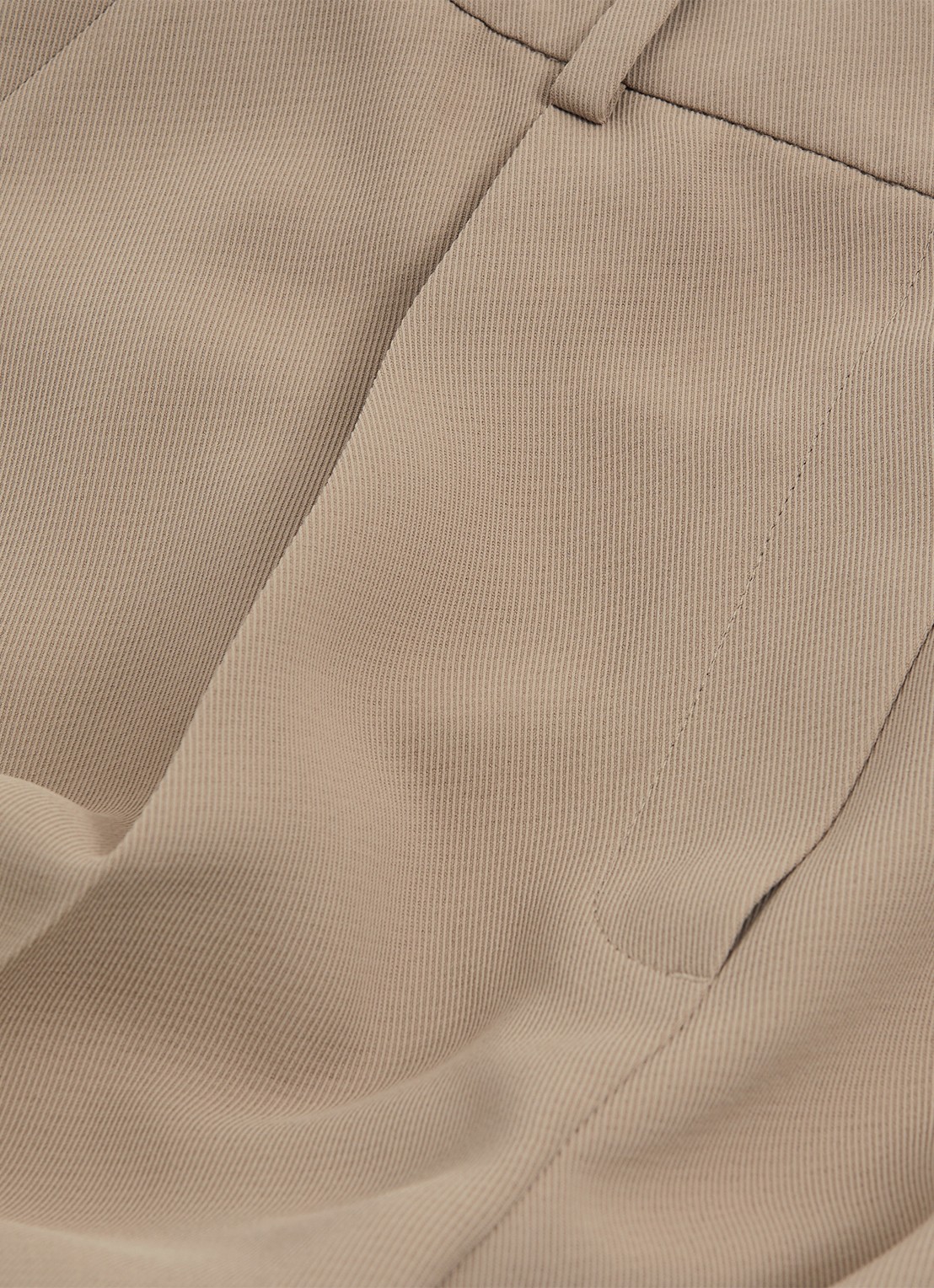 Reiss Eden high waist wide fit pantalon met steekzakken - detail 2 naturel