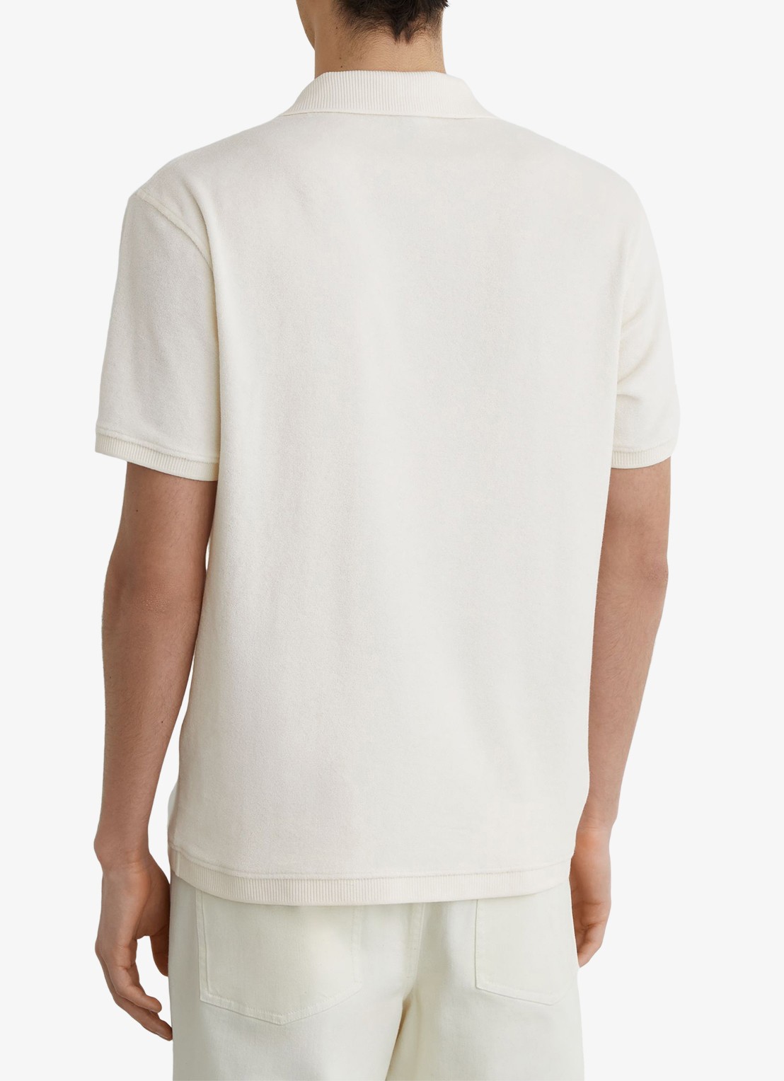 Reiss Eden overhemd van badstof - achterkant 4 white / wit