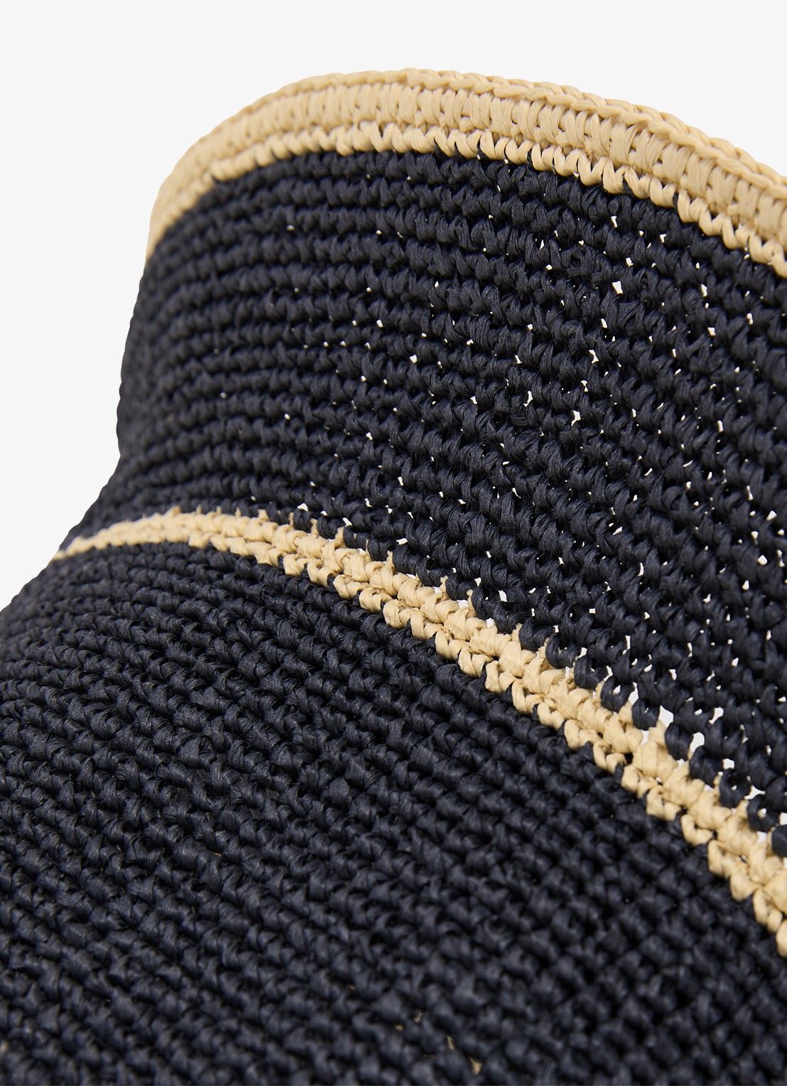 Reiss Edith hoed met gevlochten detail - detail 2 blauw