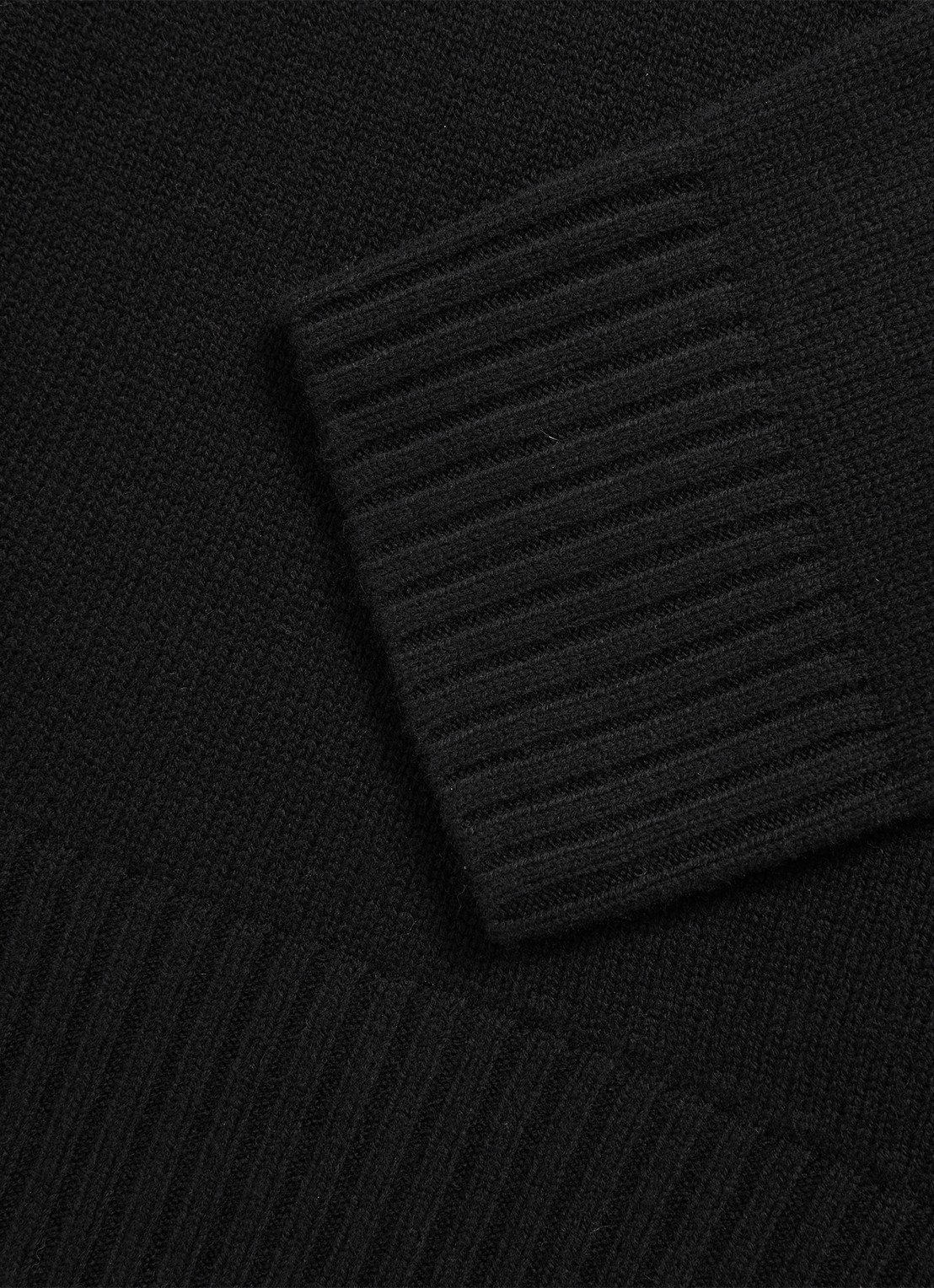Reiss Ella fijngebreide trui in wolblend - detail 3 black / zwart