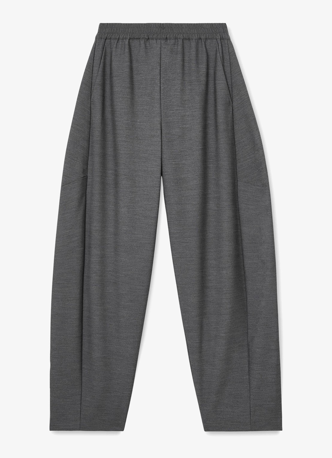 Reiss ELLE high waist straight fit pantalon met steekzakken  - voorkant 6 grijs