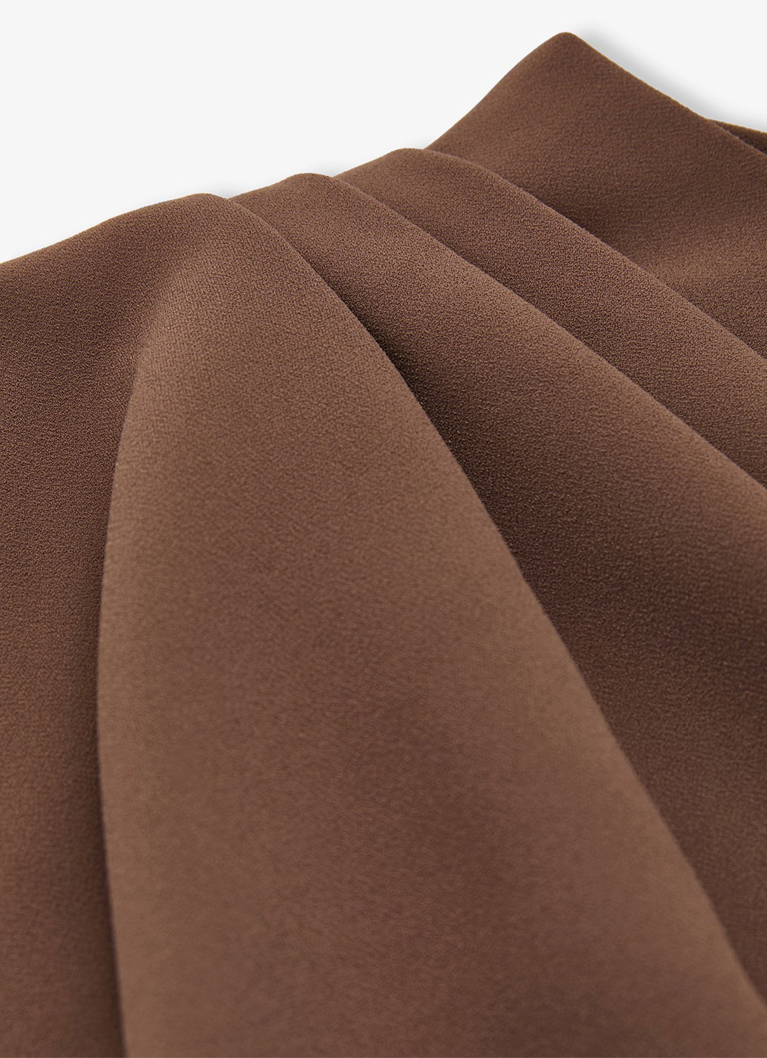 Reiss Ellery one-shoulder mini jurk van crêpe  - detail 5 bruin