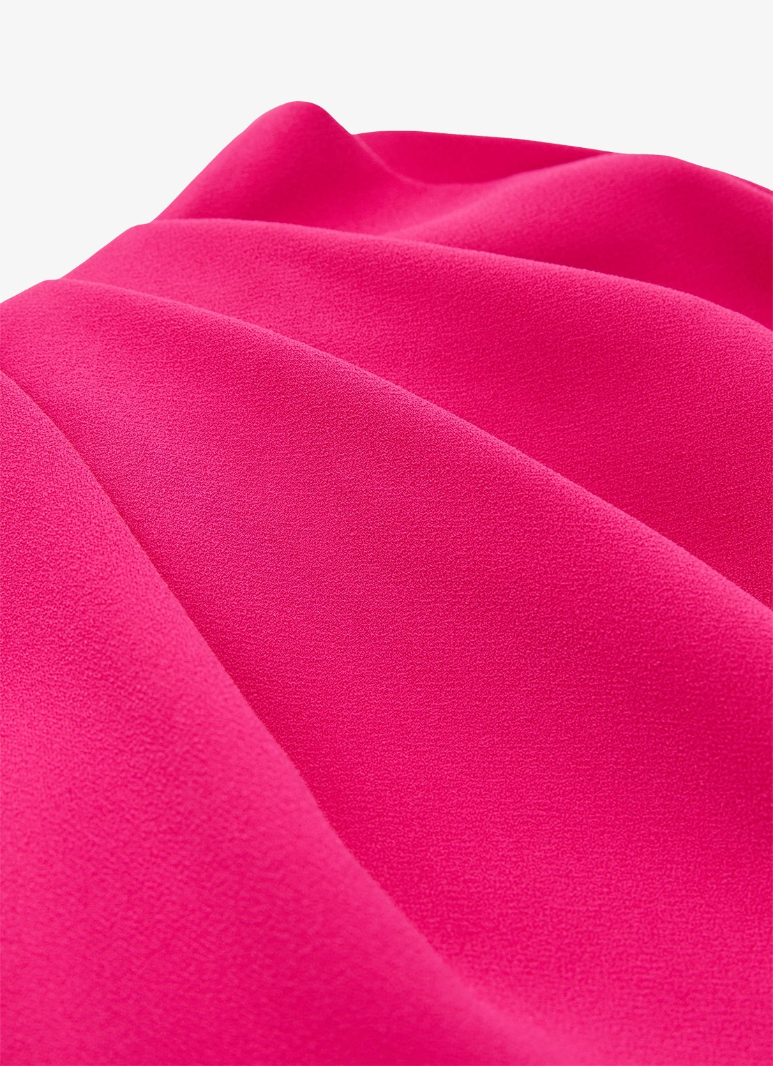 Reiss Ellery one-shoulder mini jurk van crêpe  - detail 6 donkerroze