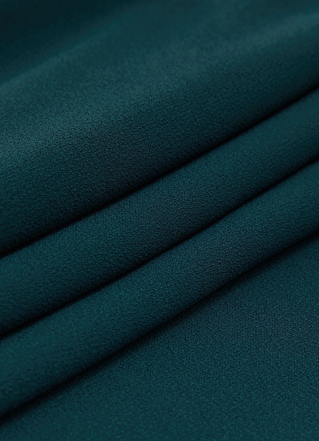 Reiss Ellery one-shoulder mini jurk van crêpe  - detail 6 zeegroen
