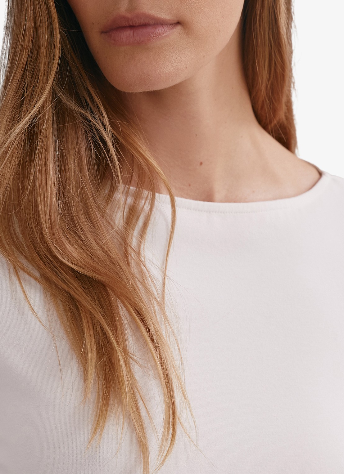 Reiss Ellie T-shirt met boothals - detail 4 wit