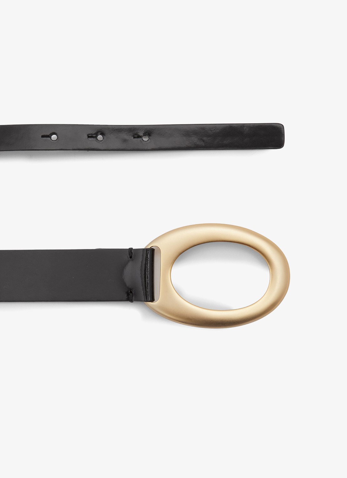 Reiss Ellis riem van leer - detail 4 black / zwart